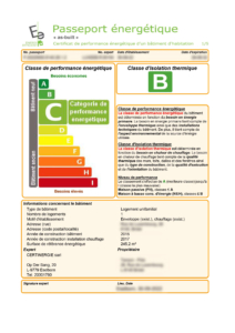 Exemple de passeport énergétique